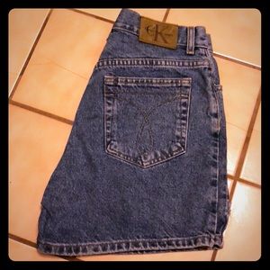 Calvin Klein high waist jean shorts. Excellent fit